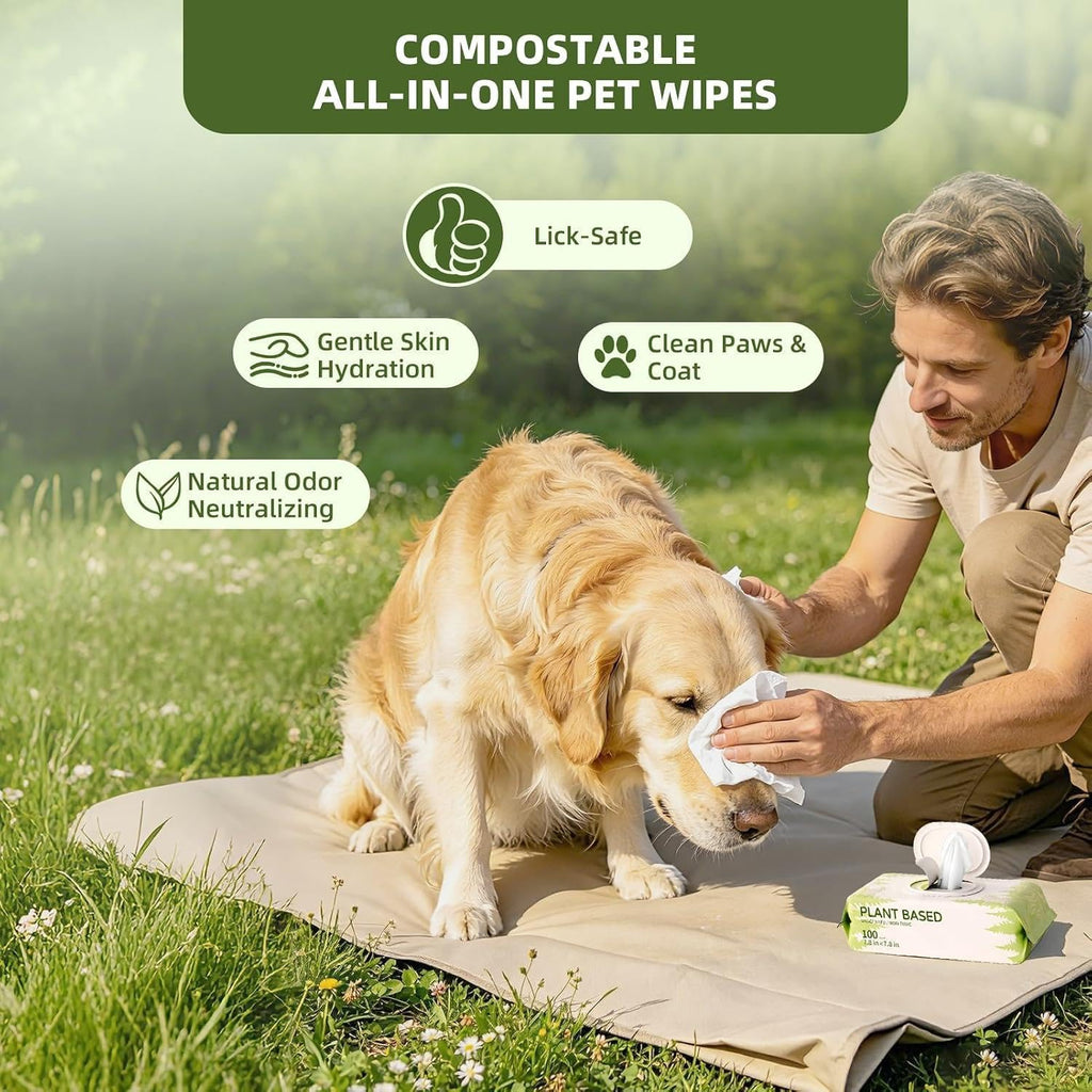 Immhabi cat grooming wipes for sensitive skin care