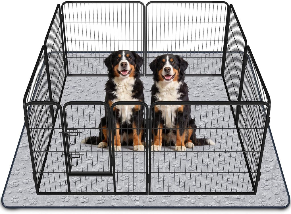 LOOBANI Washable Pee Pads for Dogs 36"x48", 2 Packs Extra Large Whelping Pads for Floor, Playpen, Super Absorbent Reusable Dog Mat, Waterproof Puppy Pads for Incontinence, Housebreak,Crate,Gray - Image 11