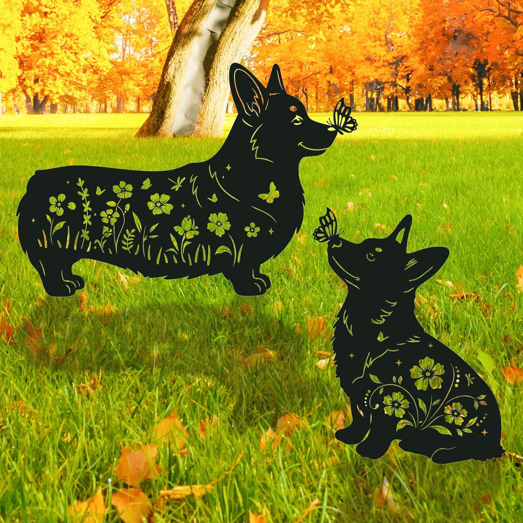 Pet Cat Memorial Grave Markers - Rngmsi Flowers Butterfly Cat Metal Garden Stakes Grave Decorations for Cemetery Pussy Memorial Stones Plaques for Outdoors - Image 11