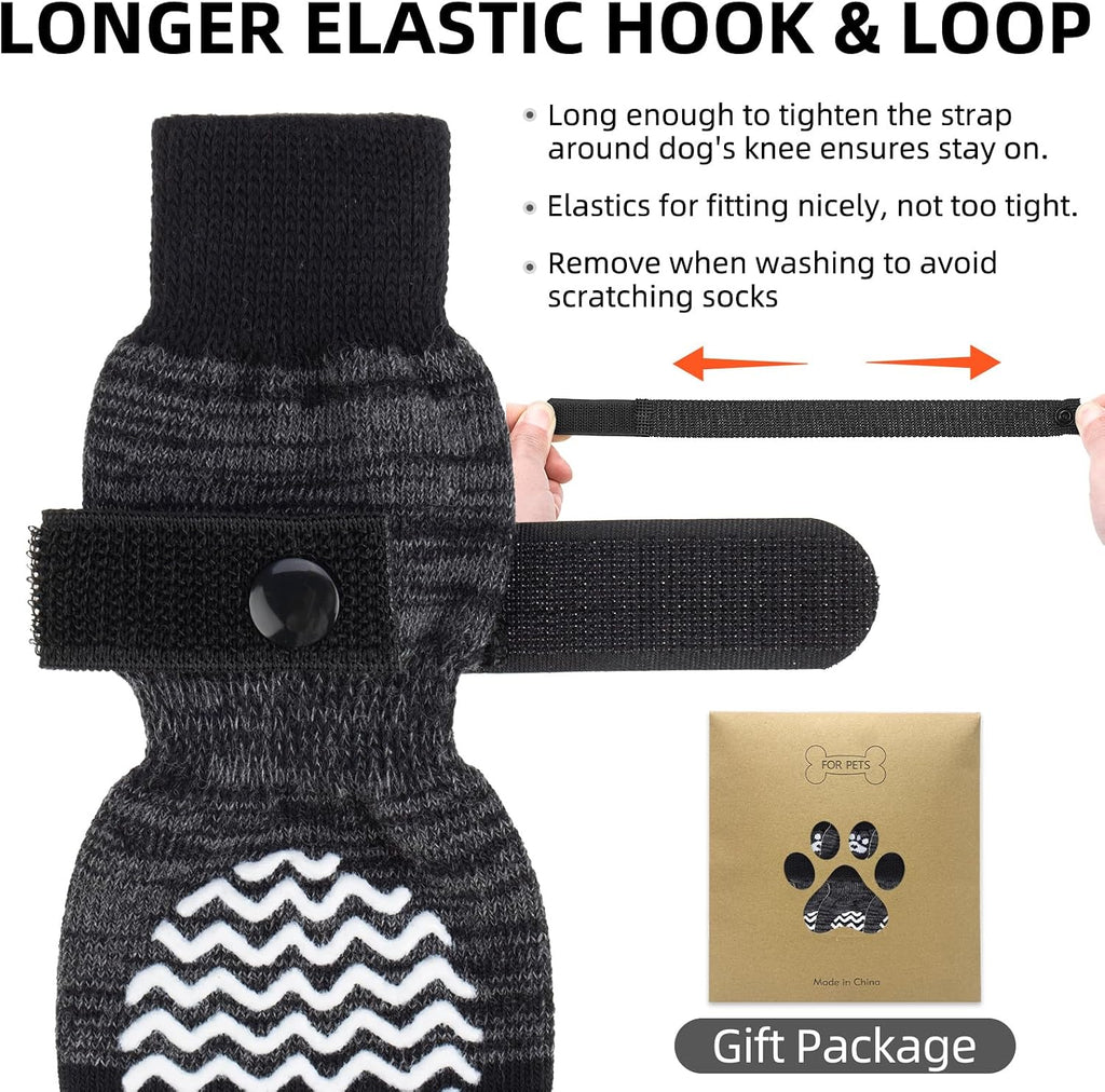 Adjustable magic strap detail on Pupteck dog socks
