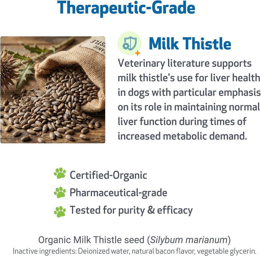NASC certified Pet Wellbeing dog liver detox liquid packaging details