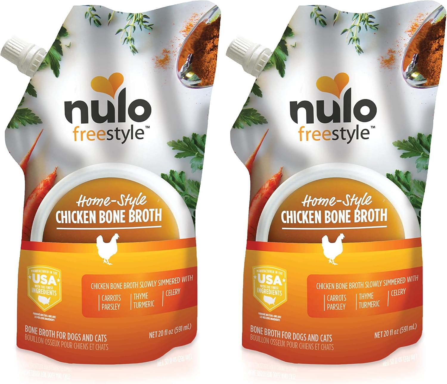 Nulo Freestyle Bone Broth, Premium Food Topper for Cats and Dogs, with Collagen and Chondroitin Sulfate to Help Boost The Quality of Your Pet's Coat and Skin, 20 FL Oz Pouch - Image 10