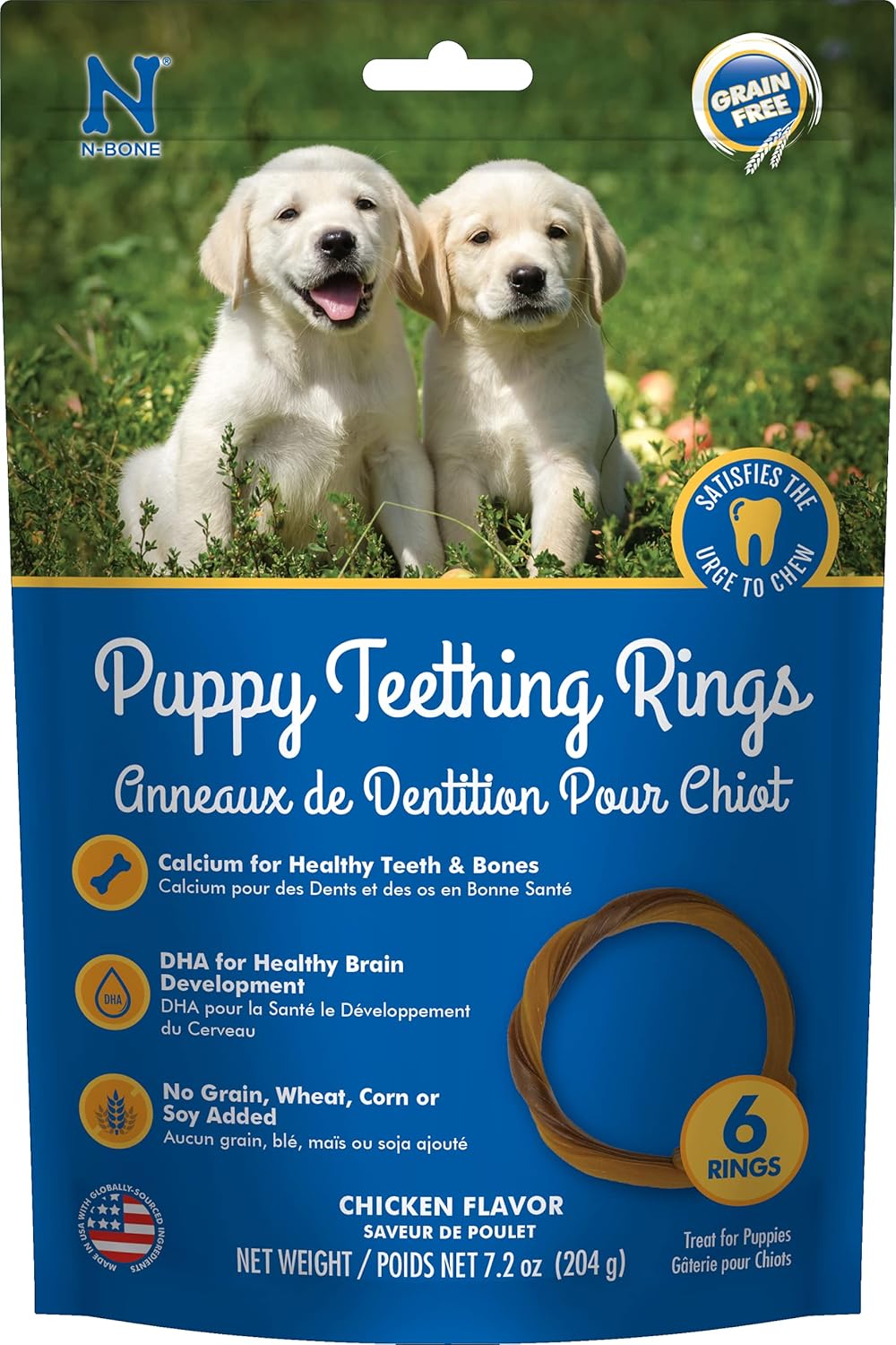 N-Bone Puppy Teething Ring Chicken Flavor (1 Pack Of 6 Rings) (113048) - Image 10