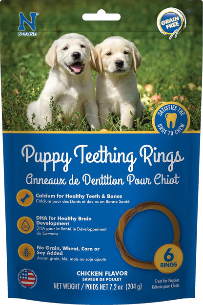 N-Bone Puppy Teething Ring Chicken Flavor (1 Pack Of 6 Rings) (113048) - Image 10