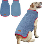 cyeollo Sherpa Dog Coat Turtleneck Reversible Fleece Vest Sweater Thick Pet Clothes for Cold Weather Winter Jacket Warm Dog Coats for Medium Large Dogs, Pink XXL - Image 13