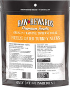Whole freeze dried turkey neck pieces for dogs and cats