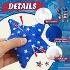 Small dog playing with Civaner star squeaky toy for fetch