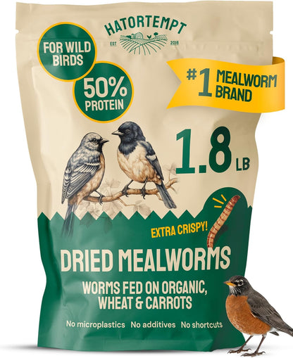 Hatortempt Bulk Dried Mealworms - 5 Lb Bag - Dried Mealworms for Chickens, Ducks & Wild Birds - High-Protein Chicken Feed & Bird Food - Image 14