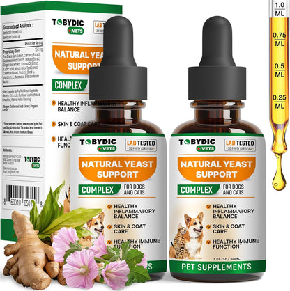 Tobydic natural allergy and itching medicine for dogs and cats product display