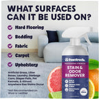 Pawstruck enzyme cleaner applied on carpet surface