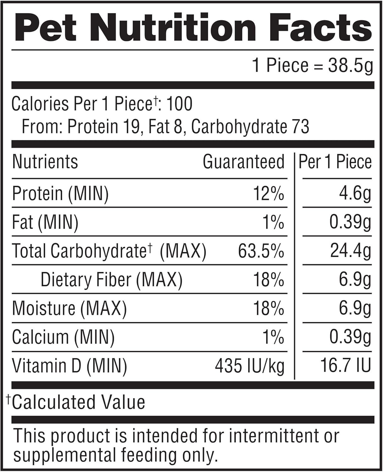 VOHC accepted Milk-Bone chicken flavored brushing chews packaging display.