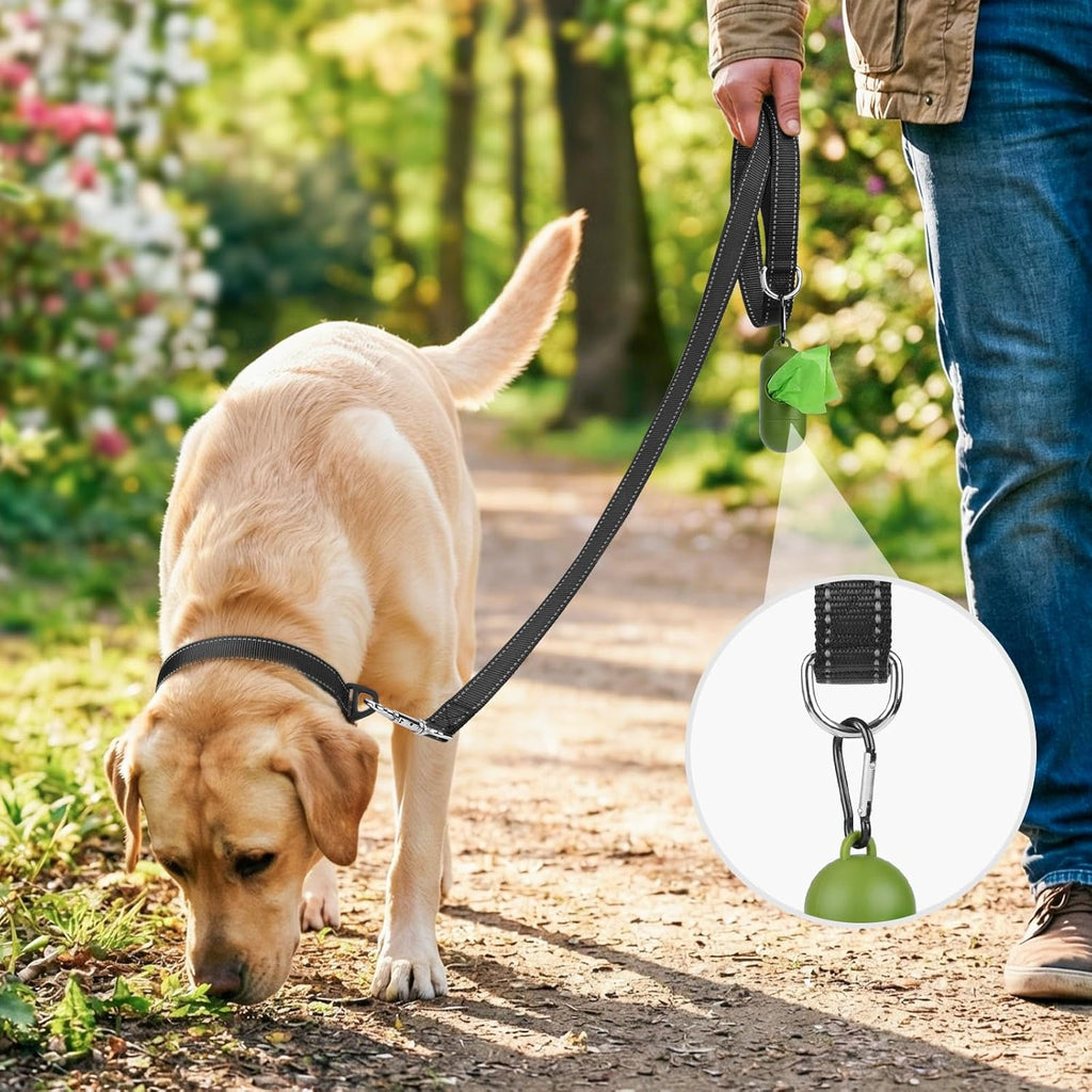 Joytale heavy duty dog leash padded handle close up comfortable grip.