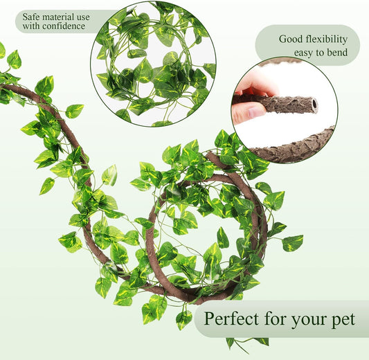 Close up of Canlierr bendable reptile climbing vine texture