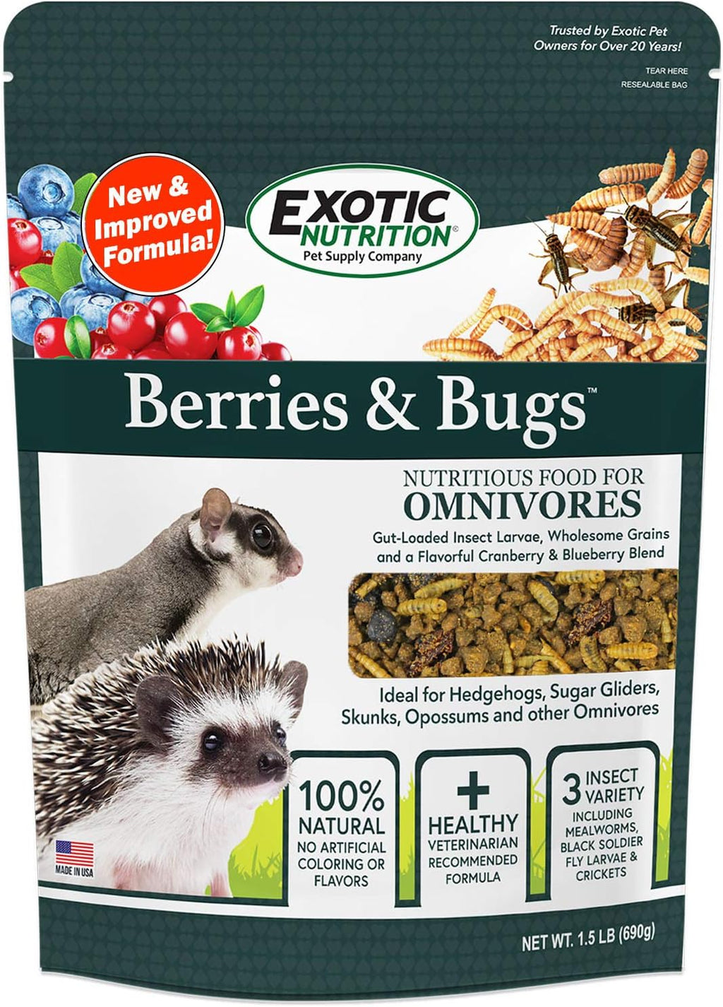 Exotic Nutrition Berries And Bugs product lifestyle view