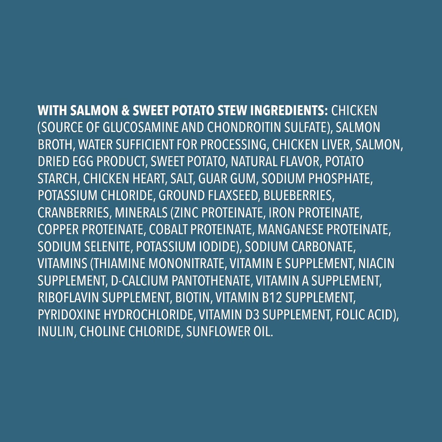 Close up of Wag chicken and brown rice stew recipe label