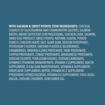 Close up of Wag chicken and brown rice stew recipe label