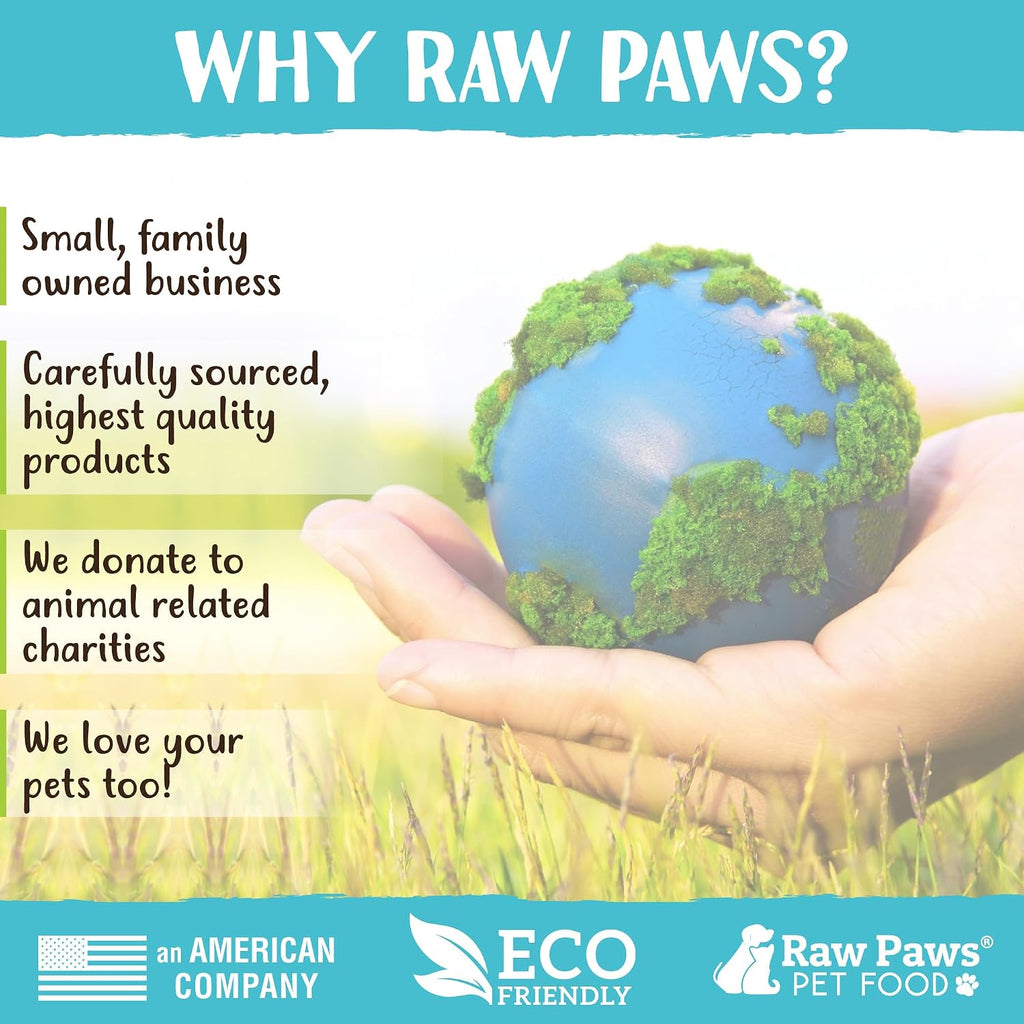 Raw Paws Whole Goat Milk Powder ingredient and benefits label