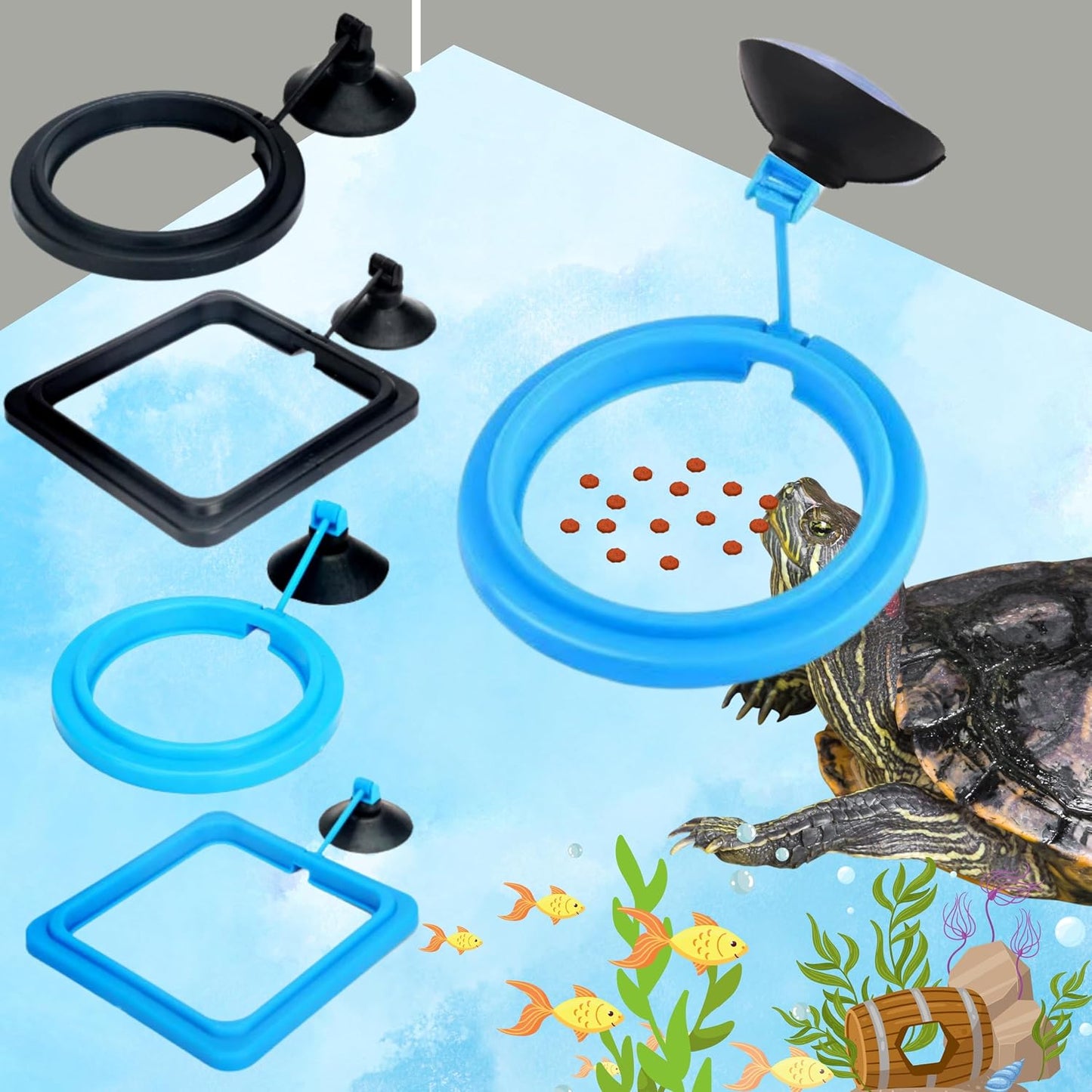 Homedy Crafts aquarium feeding station preventing food waste in freshwater tank