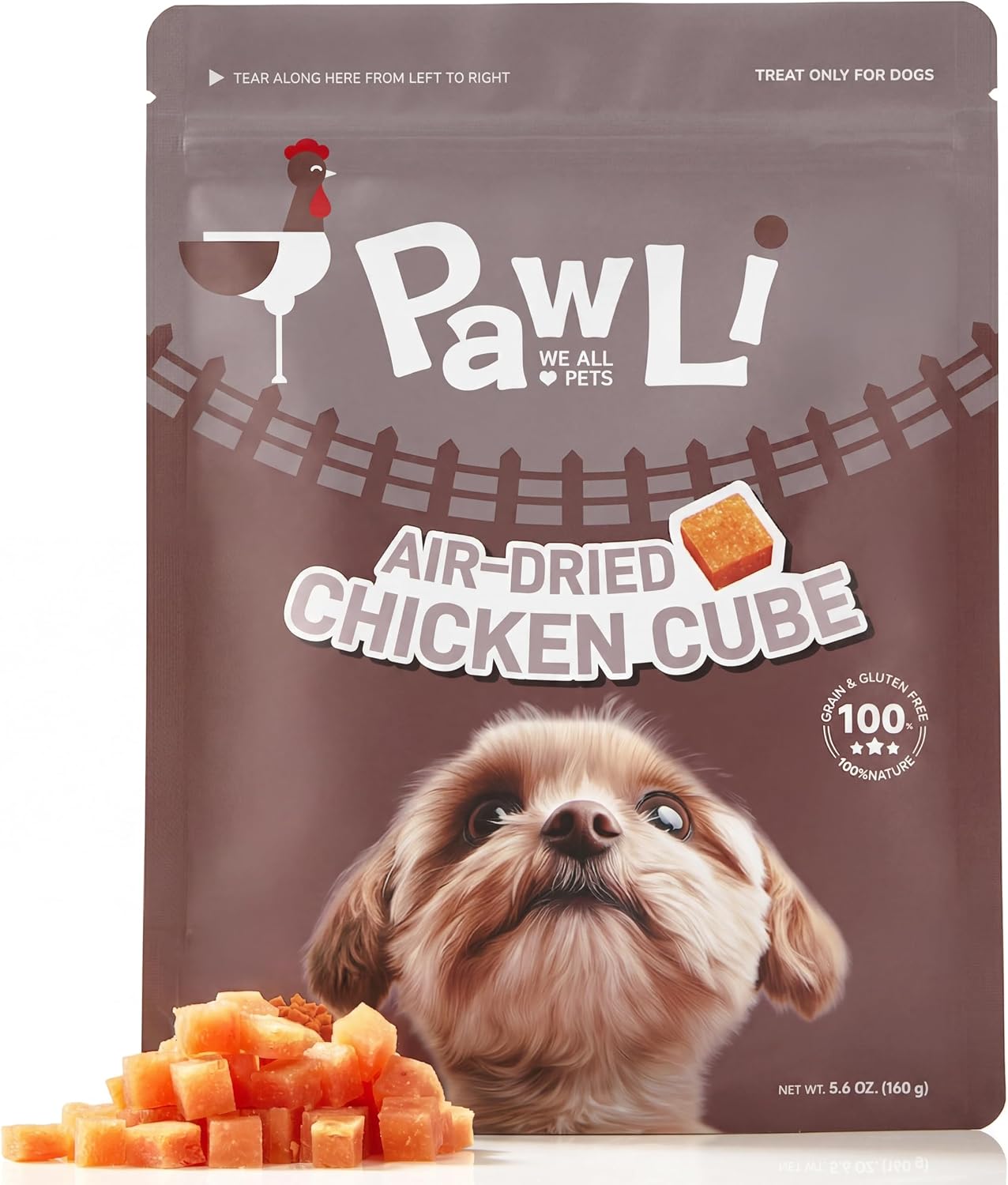 PAWLI Air-Dried Chicken Jerky Dog Treats 160g, 100% Natural, High-Protein, Grain & Gluten-Free, Single Ingredients, Complete & Balanced (Chicken Jerky) - Image 12