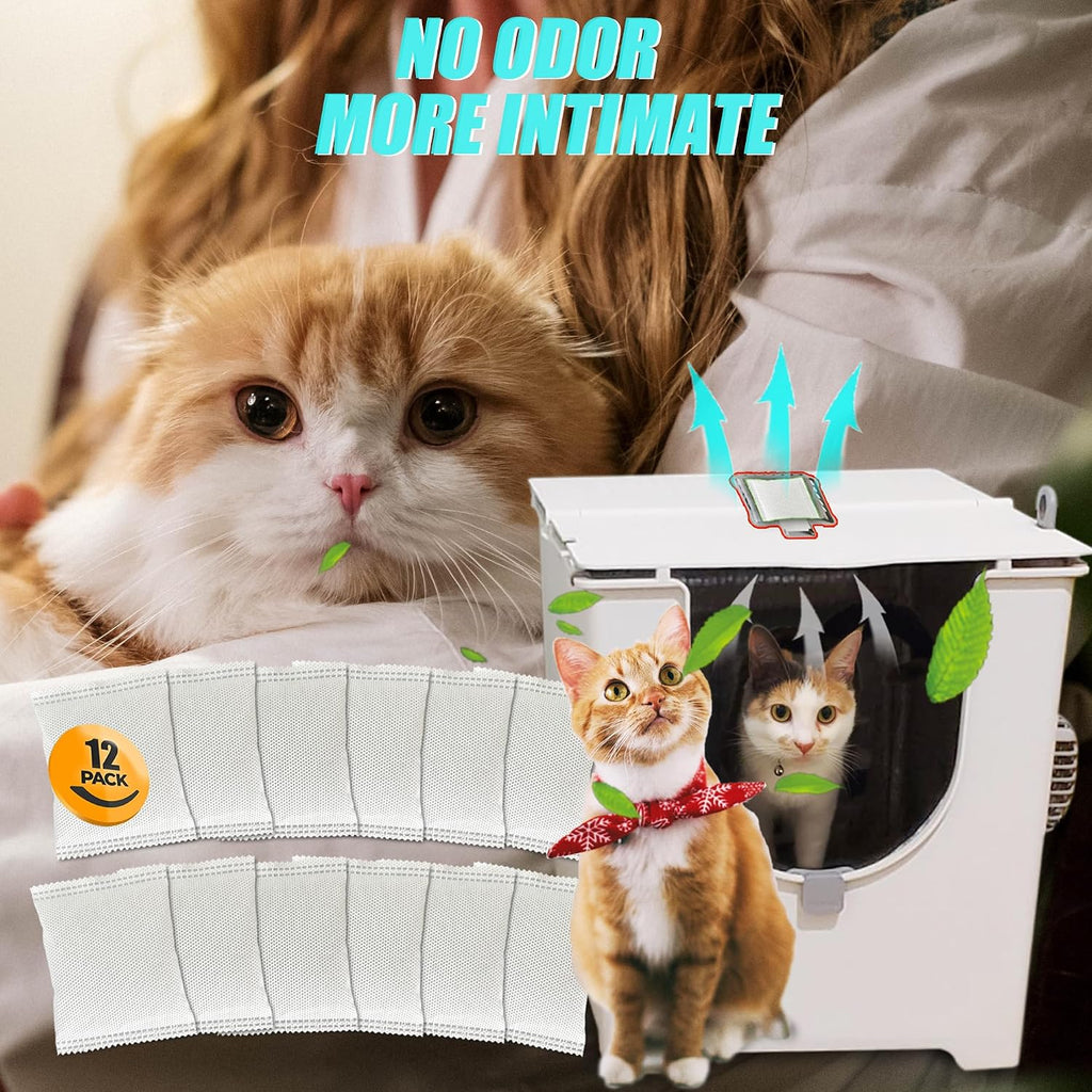 Pet safe premium charcoal filter replacement insert showing porous air purifying material