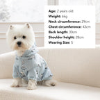 Berkshire Blanket Peanuts small pet hoodie highlighting the different emotion sheet scale graphics.