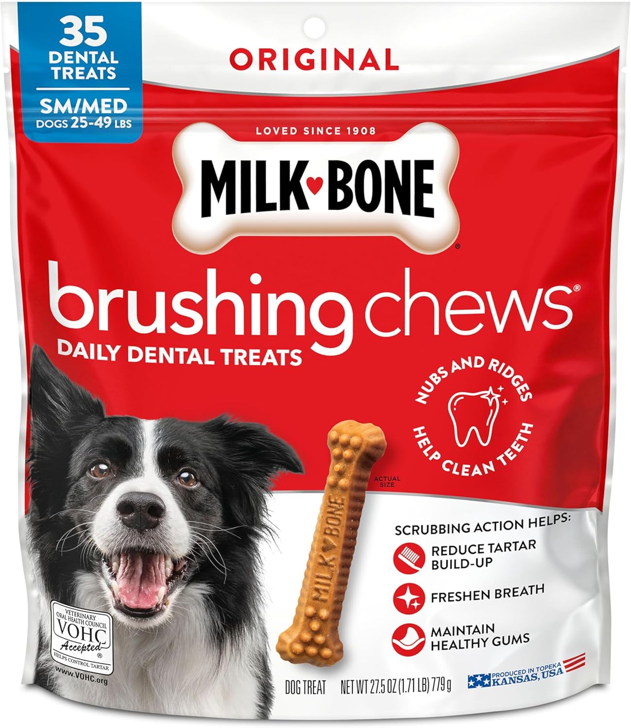 Milk-Bone Brushing Chews Original Chicken Flavor Daily Dental Dog Treats, Large, 33.7 Oz. Bag - Image 15