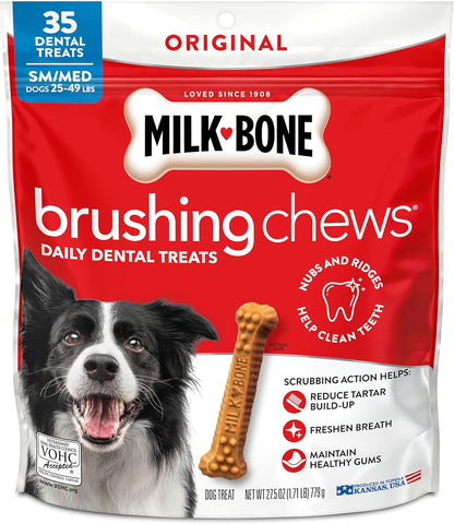 Milk-Bone Brushing Chews Original Chicken Flavor Daily Dental Dog Treats, Large, 33.7 Oz. Bag - Image 15
