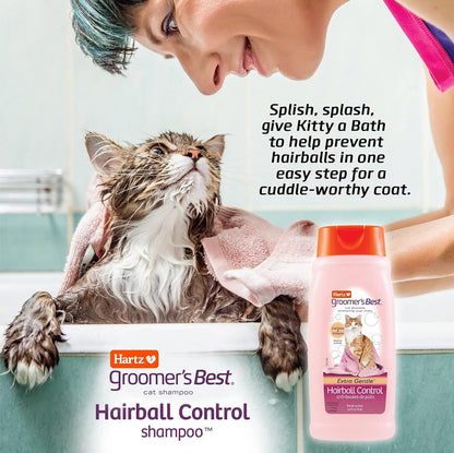 USA imported cat shampoo for minimizing hairballs and mats