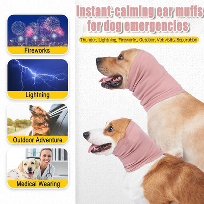 Meifsou anti anxiety pet head wrap showing high elasticity stretch fabric