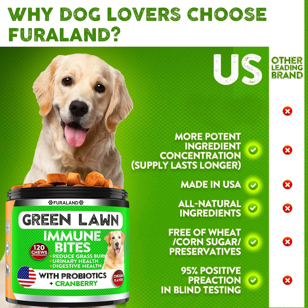 Furaland lawn spot saver chews for healthy pet urine