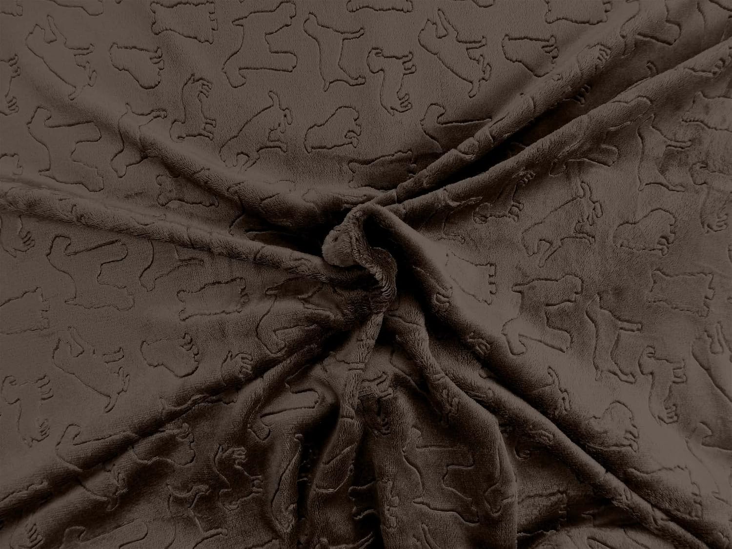 Close up look at the plush sherpa lining and premium velvet texture of the pet throw
