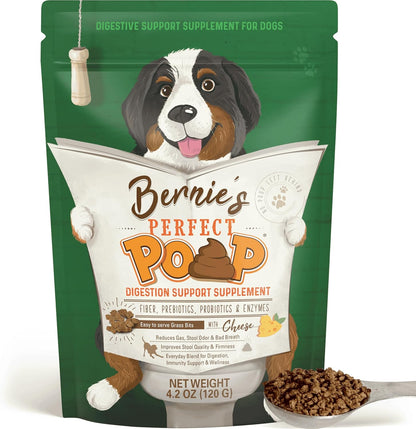 Perfect Poop Digestion & General Health Supplement for Dogs: Fiber, Prebiotics, Probiotics & Enzymes Relieve Digestive Conditions, Optimize Stool, and Improve Health (Cheddar Cheese, 12.8 oz) - Image 9