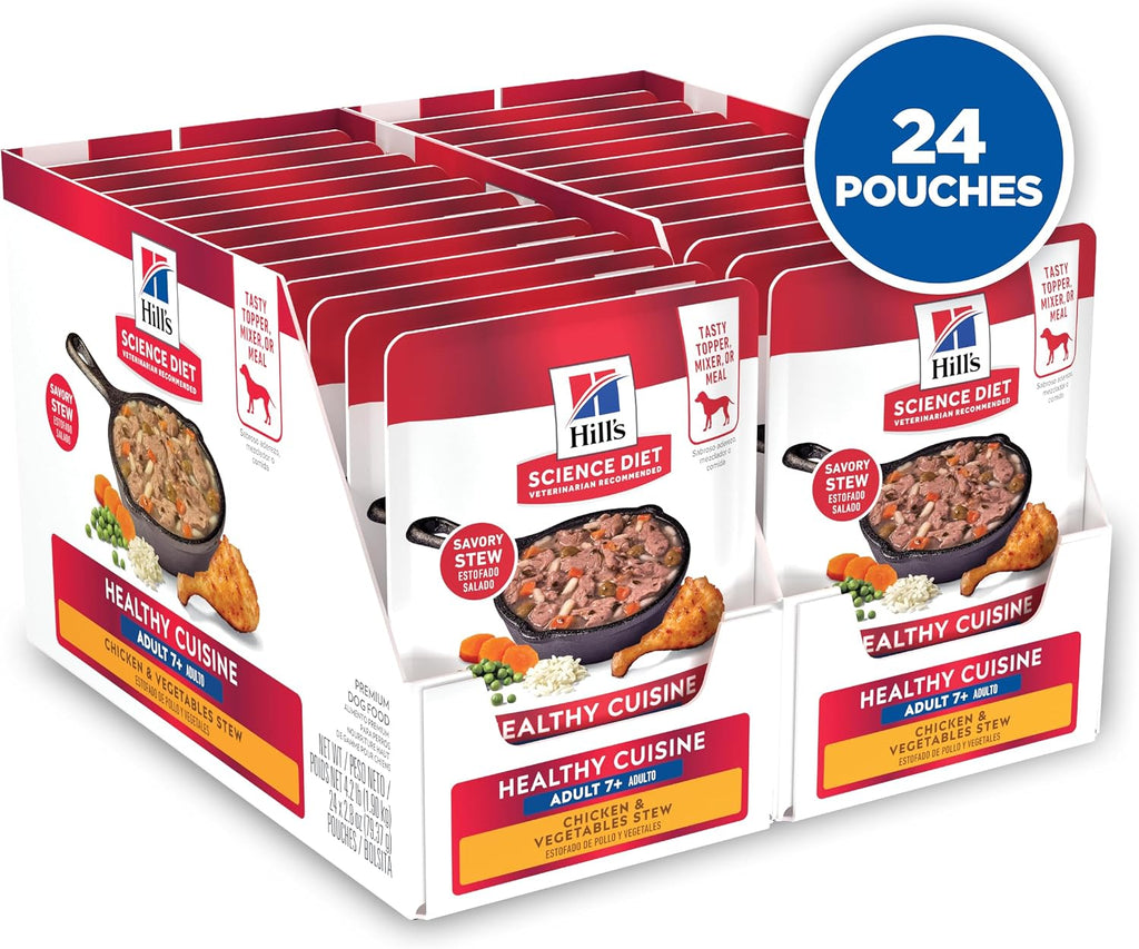 USA imported premium pet food for dogs aged seven plus years