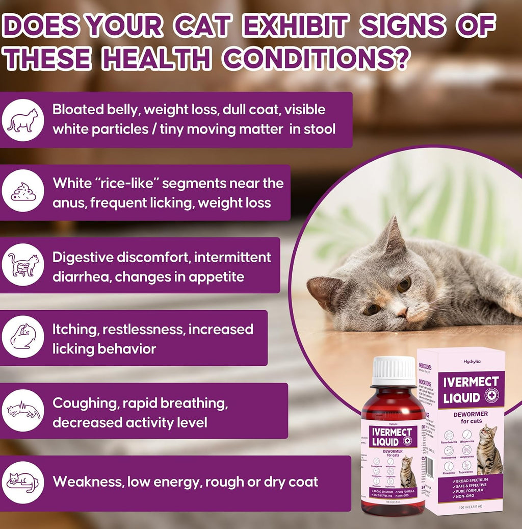 Side view of BiKontrun 100 milliliter cat supplement highlighting non GMO formula