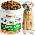 BARK&SPARK Dog Multivitamin Chews Glucosamine Chondroitin with Omega 3, Digestive Enzymes & Probiotics | Vitamins and Supplements for Dogs Pet Skin & Coat & Joint & Gut Health Support - 120ct - Image 9