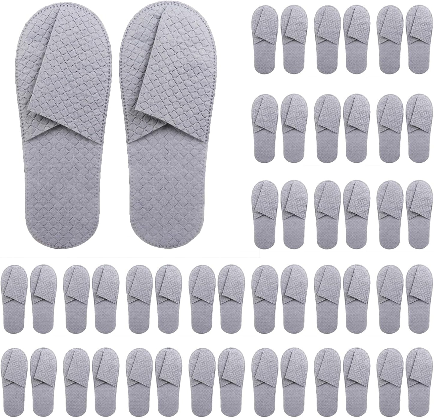 Frcctre hotel spa slippers front view with cooling grid