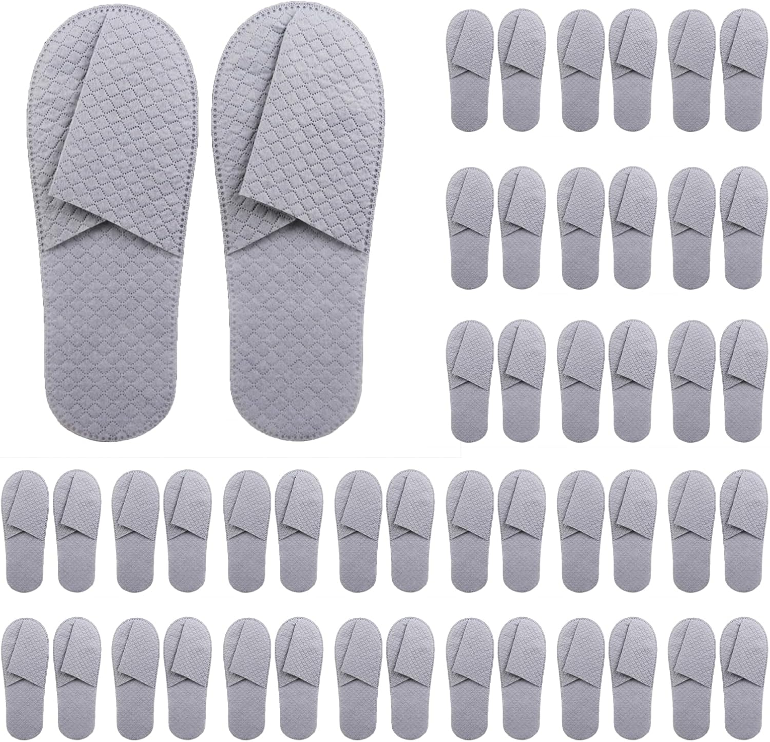 Frcctre hotel spa slippers front view with cooling grid