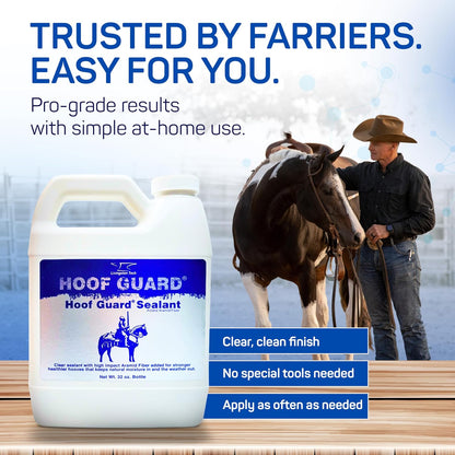 Equine topical hoof hardener and moisture barrier for professional farrier use