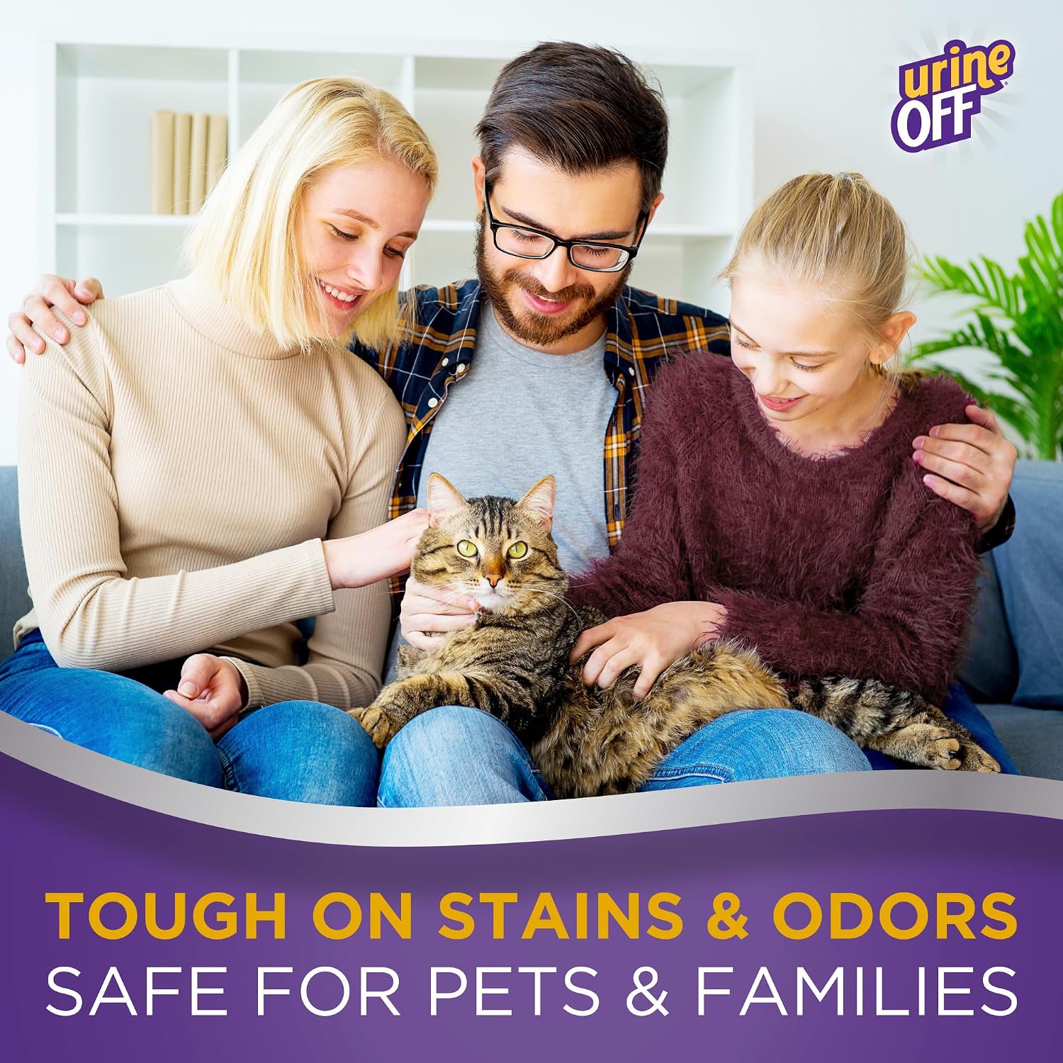 UrineOFF USA imported pet safe carpet cleaner bottle back labels