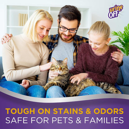 UrineOFF USA imported pet safe carpet cleaner bottle back labels