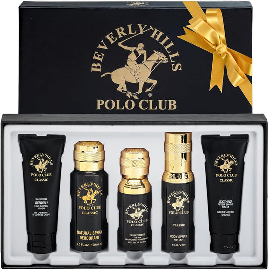 Beverly Hills Polo Club BHPC Classic 5 Piece Gift Set front view