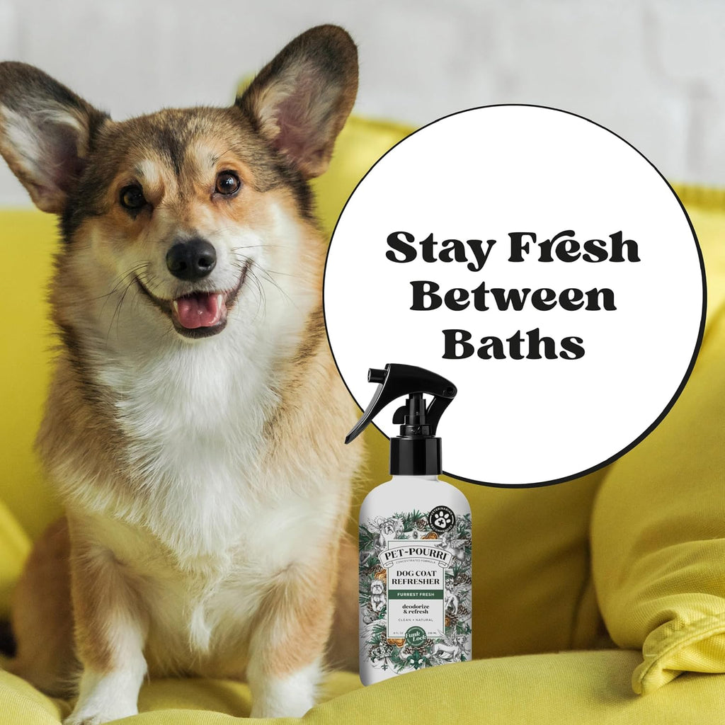 Poo-Pourri pet odor neutralizer with natural fir and cedarwood essential oils