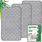 Moonsea waterproof diaper changing pad liners front view packaging