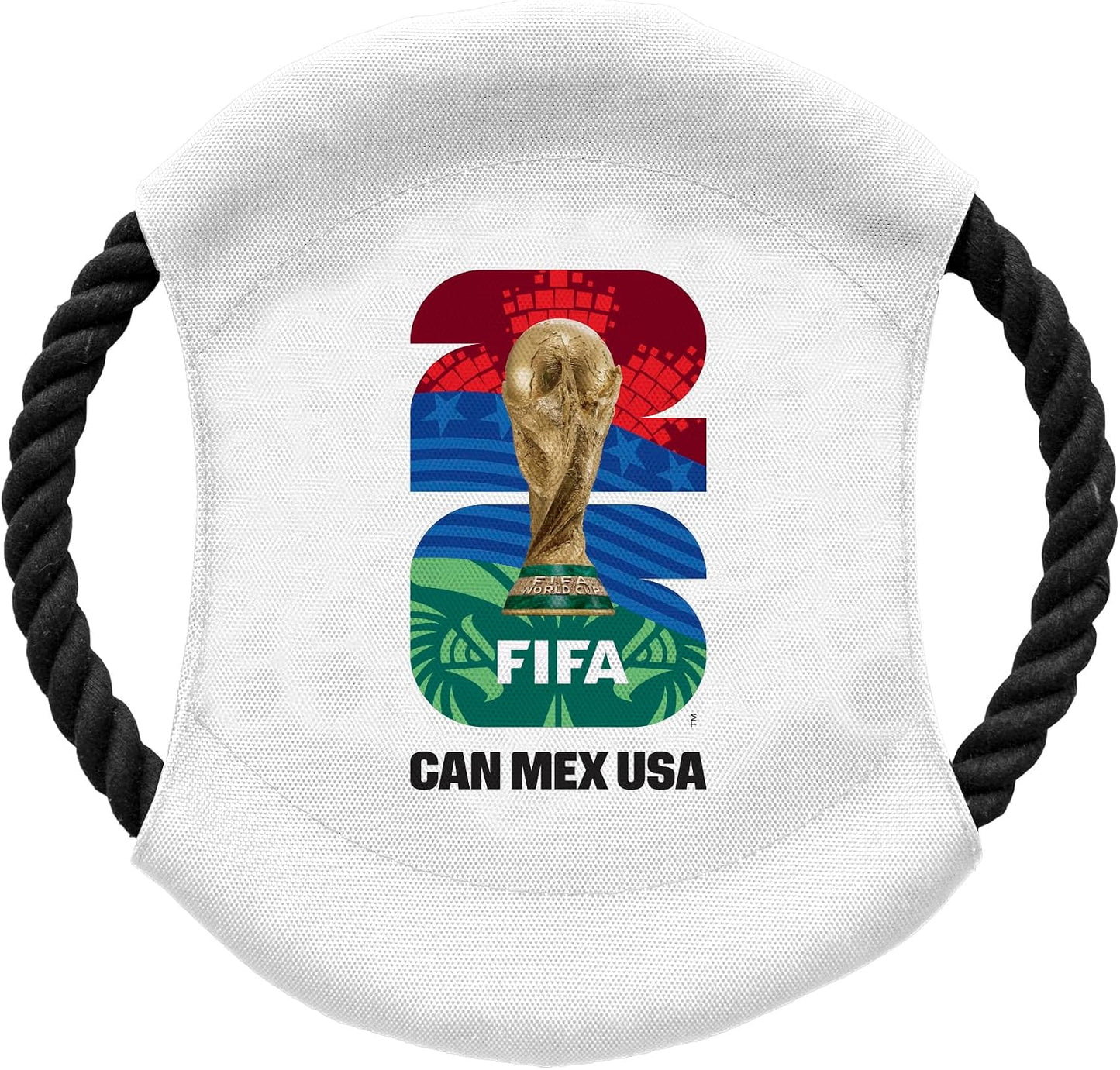 Little Earth Productions FIFA 2026 pet flying disc front view