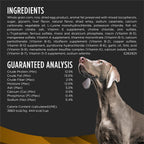 Close up view of premium veterinary exclusive dry kibble for canine renal support
