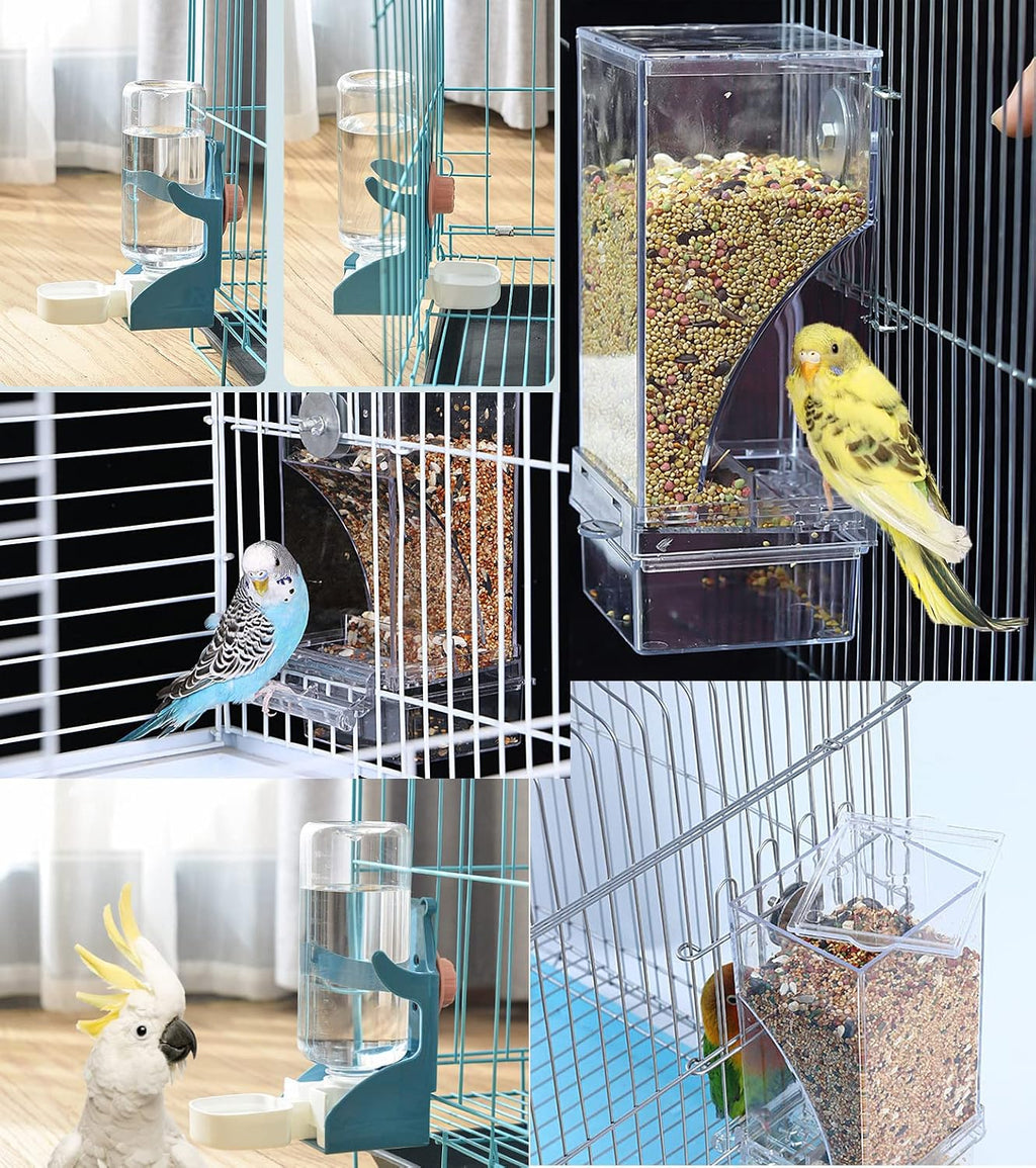 Kenond automatic bird seed container showing transparent acrylic design