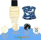 Langsprit dog diapers male small size sloth whale dinosaur patterns