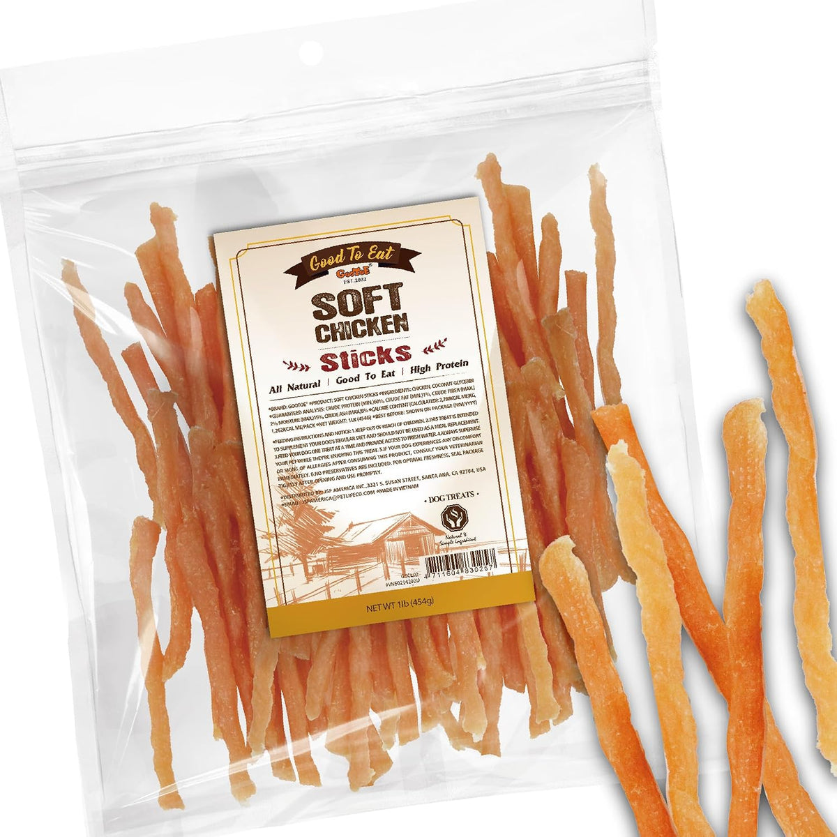 Gootoe Dog Treats, Chicken Jerky for Dogs - Dog Training Treats; High-Protein, Gluten-Free, Hypoallergenic, Grain-Free, Chicken Breast, 1 lb - Image 11
