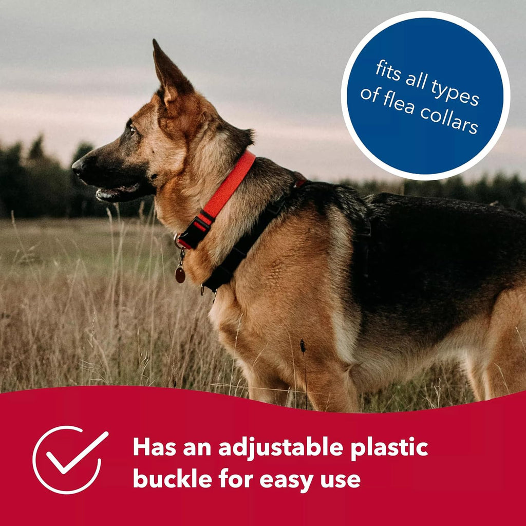 Red protective sleeve for flea collars by Coastal Pet