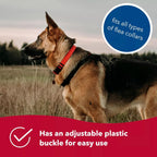 Red protective sleeve for flea collars by Coastal Pet